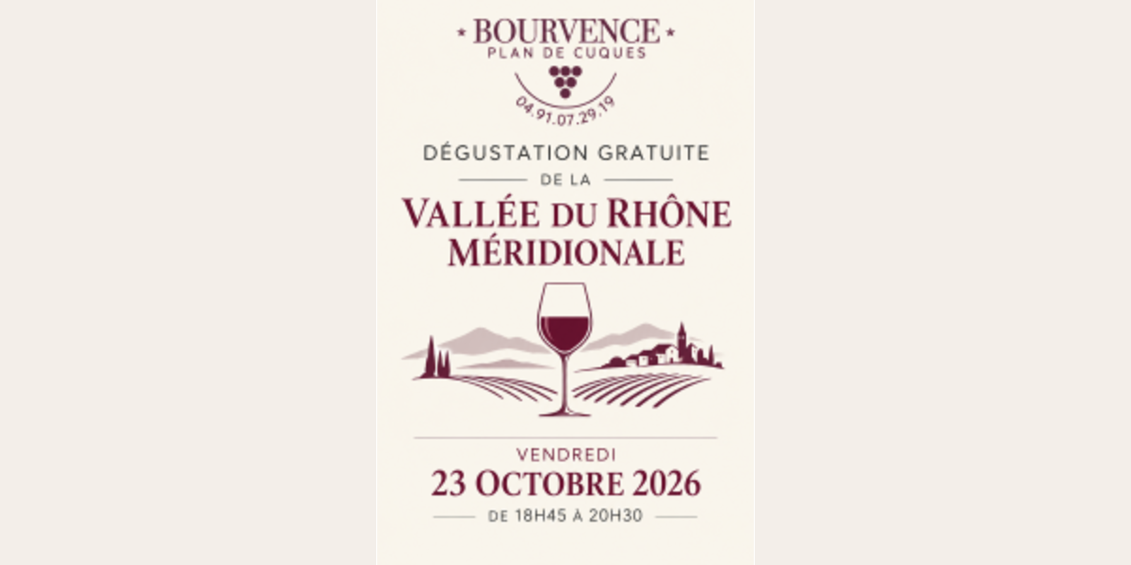 Dégustation Vallée du Rhône Méridionale
