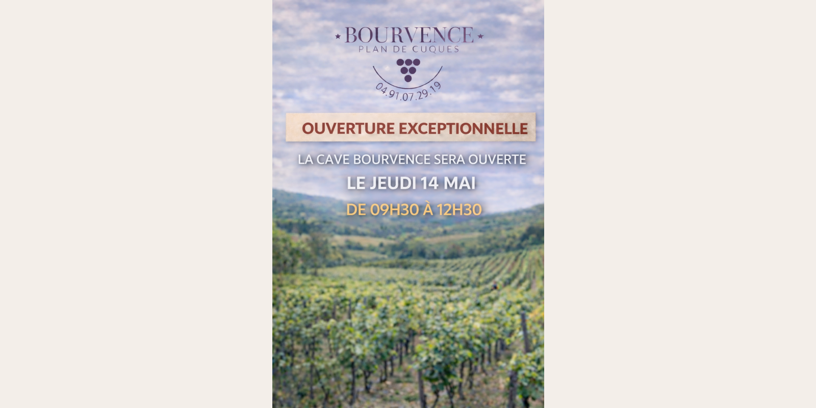Ouverture du 14 mai 2026